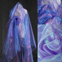 Tecido de organza Qidekjjt Magic Purple Holográfico 10m Tecido de organza Qidekjjt Magic Purple Holográfico 10m