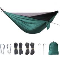 Tecido de paraquedas para redes mosquiteiras ao ar livre verde 260x140cm