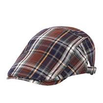 Tecido de poliéster xadrez plano para homens - circunferência 56-58cm