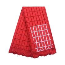 Tecido De Renda Amarelo Solúvel Em Água Guipure Africano Para Vestido De Festa De Casamento Feminino