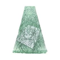 Tecido De Renda Com Lantejoulas Africanas 5 Jardas Alta Qualidade Bordado De Casamento Nigeriano