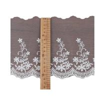 Tecido De Renda De Tule Branco Com Bordado, 15 Metros De Largura Para Cortinas, Saias De Sofá, Tecido De Renda De Tule Branco Com Bordado, 15 Metros De Largura Para Cortinas, Saias De Sofá,