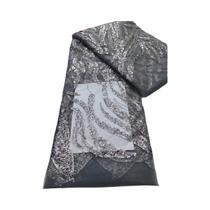 Tecido De Renda Francesa Africana Com Lantejoulas, Renda Tulle Nigeriana De Alta Qualidade Kalume