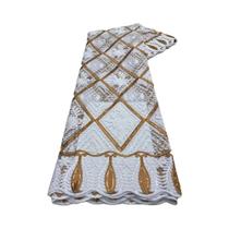 Tecido De Renda Francesa De Alta Qualidade, Malha Bordada, Tule, 5 Jardas, Atacado, Africano, Tecido De Renda Francesa De Alta Qualidade, Malha Bordada, Tule, 5 Jardas, Atacado, Africano,