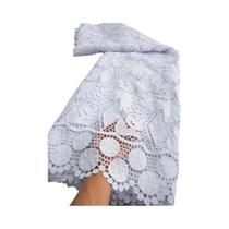 Tecido De Renda Guipure Africana Para Vestidos De Festa Femininos Alta Qualidade Solúvel Em Água