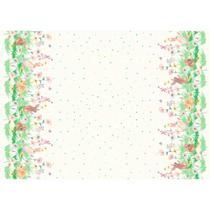 Tecido de Sarja - Floratta: Páscoa Barrado de Coelho (0,50x1,50)