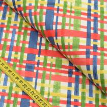 Tecido de Sarja - Floratta : Xadrez Enviesado Colorido (0,50x1,40)