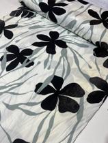Tecido de viscolinho Estampado 100% VISCOSE 1m X 1.45 a 1.50 largura