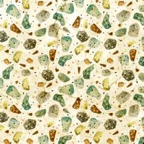 Tecido Digital Tricoline Terrazzo Verde (50x150cm)