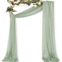 Tecido drapeado MLMC Sage Green, 29 x 6,6 jardas, arco de casamento