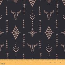 Tecido Erosebridal Bull Skull Boho Estofado 1 jarda marrom Tecido Erosebridal Bull Skull Boho Estofado 1 jarda marrom