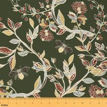 Tecido Erosebridal Leaf impermeável, poliéster verde de 1 jarda Tecido Erosebridal Leaf impermeável, poliéster verde de 1 jarda