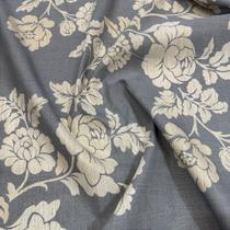 Tecido Estampado Linho Misto Floral 1,40m para Decoração de Cortinas e Almofadas