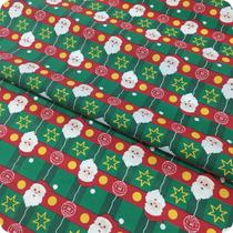 Tecido Estampado Natalino 2m X 1,50m Leve Pra Toalha De Mesa