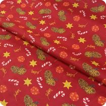 Tecido Estampado Natalino 2m X 1,50m Leve Pra Toalha De Mesa Tecido Estampado Natalino 2m X 1,50m Leve Pra Toalha De Mesa