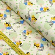 Tecido Estampado para Patchwor - Alice No Maravilhoso Mundo by Katia Callaças: Yoga (0,50X1,40)