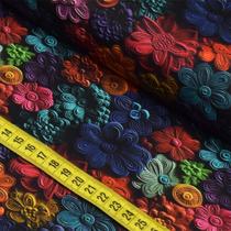 Tecido Estampado Para Patchwork - 3D Vibrante 4 D520 (0,50x1,50)