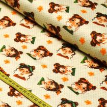 Tecido Estampado Para Patchwork - 4 Friends : Verde (0,50x1,50)