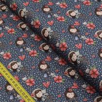 Tecido Estampado para Patchwork - Amizade Verdadeira : Bonecas Marinho (0,50x1,40) Tecido Estampado para Patchwork - Amizade Verdadeira : Bonecas Marinho (0,50x1,40)