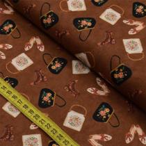 Tecido Estampado para Patchwork - Antique : Bolsas e Sapatos (0,50x1,40) Tecido Estampado para Patchwork - Antique : Bolsas e Sapatos (0,50x1,40)