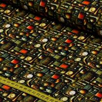 Tecido Estampado para Patchwork - Antiques : Utensilios Antigos (0,50x1,50)
