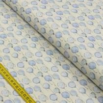 Tecido Estampado para Patchwork - Baby Digital: Balões Azul (0,50x1,50)