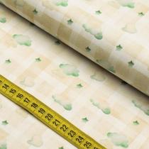 Tecido Estampado para Patchwork - Baby : Nuvens Compose Urso (0,50x1,40)