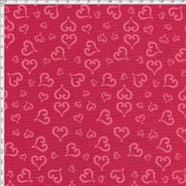 Tecido Estampado para Patchwork - Baltimore by Tais Favero - Coração Carmin (0,50x1,40)