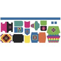 Tecido Estampado para Patchwork - Baltimore By Tais Favero : Pack de Molde Azul (0,60x1,40) Tecido Estampado para Patchwork - Baltimore By Tais Favero : Pack de Molde Azul (0,60x1,40)