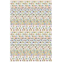 Tecido Estampado para Patchwork - Barrado de Cozinha : Utensílios (0,50x1,40)