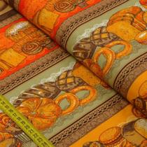 Tecido Estampado Para Patchwork - Barrado Pães Cor 2407 (0,50X1,40)