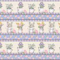 Tecido Estampado para Patchwork - Barrados : Barrado Flores do Meu Jardim (0,50x1,40) Tecido Estampado para Patchwork - Barrados : Barrado Flores do Meu Jardim (0,50x1,40)