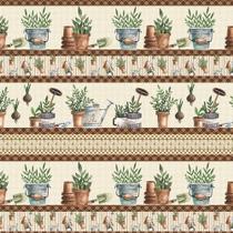 Tecido Estampado para Patchwork - Barrados : Barrado Temperos (0,50x1,40) Tecido Estampado para Patchwork - Barrados : Barrado Temperos (0,50x1,40)