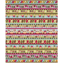 Tecido Estampado Para Patchwork - Barrados Sundae Cor 2405 (0,50X1,40)