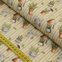 Tecido Estampado para Patchwork - Barrados : Temperos (0,50x1,40)