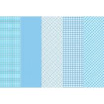 Tecido Estampado Para Patchwork - Basics For All - Xadrez Azul Claro (0,50x1,40)