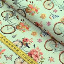 Tecido Estampado Para Patchwork - Bicicletas Pano Pra Mangga : Bike (0,50x1,40)