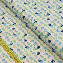 Tecido Estampado para Patchwork - Birdies : Blue Children (0,50x1,40) Tecido Estampado para Patchwork - Birdies : Blue Children (0,50x1,40)