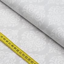 Tecido Estampado para Patchwork - Blanc : Arabesco Classic Branco Com Fundo Branco (0,50X1,40)