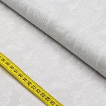 Tecido Estampado para Patchwork - Blanc : Cashmere Medio Branca Com Fundo Branco (0,50X1,40)