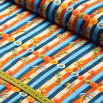 Tecido Estampado para Patchwork - Blue Birds : Pássaro Decorado (0,50x1,50)