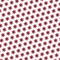 Tecido Estampado para Patchwork - Botânica: Lirios Vinho (0,50x1,40)