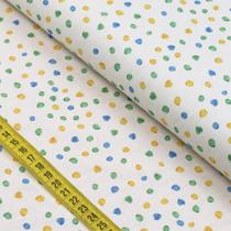 Tecido Estampado para Patchwork - Brasilidade Põe na Mesa Decor Poá Coloridos (0,50x1,40) Tecido Estampado para Patchwork - Brasilidade Põe na Mesa Decor Poá Coloridos (0,50x1,40)