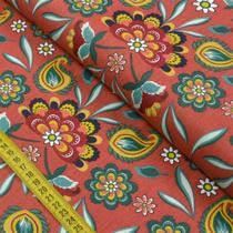 Tecido Estampado para Patchwork - Caleidoscópio: Tomate Grande (0,50x1,40) Tecido Estampado para Patchwork - Caleidoscópio: Tomate Grande (0,50x1,40)