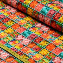 Tecido Estampado Para Patchwork - Candy House : Doces (0,50x1,50) Tecido Estampado Para Patchwork - Candy House : Doces (0,50x1,50)