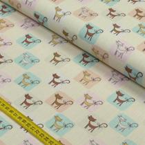Tecido Estampado para Patchwork - Cat Lovers: Cat 5 (0,50x1,40)
