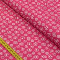 Tecido Estampado Para Patchwork - Caveira Mexicana Cor 2361 (0,50X1,40)
