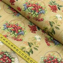 Tecido Estampado Para Patchwork - Clube Mais Criativo : Cherry (0,50x1,40)