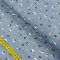 Tecido Estampado para Patchwork - Coffe: Café (0,50x1,40)