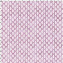 Tecido Estampado para Patchwork - Coleção Mini Elementos Folhinha Lilac (0,50x1,40)